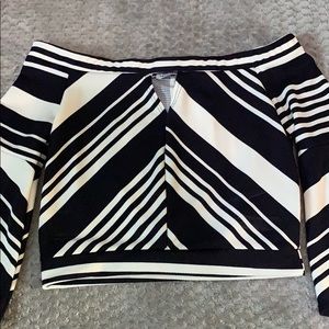 Off the shoulder bell sleeved shirt